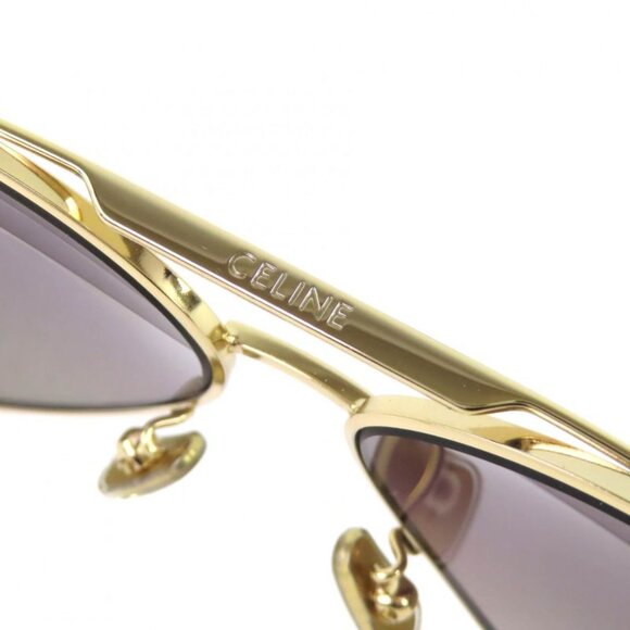Celine Two Bridge Teardrop Sunglasses Gold